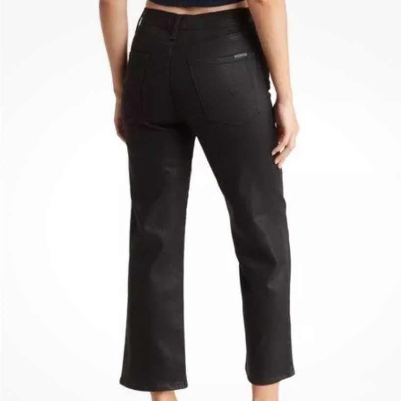 Hudson Noa High Rise Straight Crop Jeans In Stellar Black Women’s Size 29 Nwt — image 3 of 8